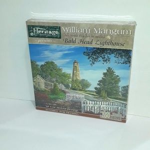 VINTAGE HERITAGE BALD HEAD LIGHT HOUSE PUZZLE 500 PIECES SEALED IN BOX